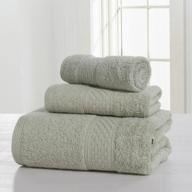 3-Piece 100% Cotton Bath Towel Set L525833