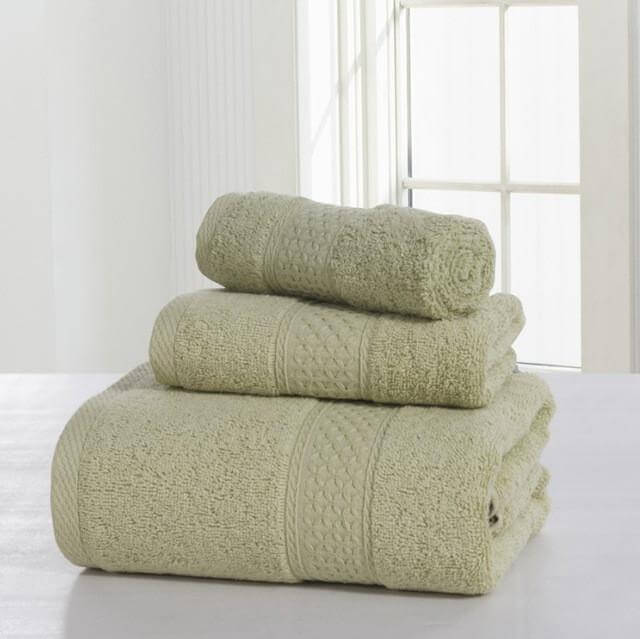 3-Piece 100% Cotton Bath Towel Set L525833