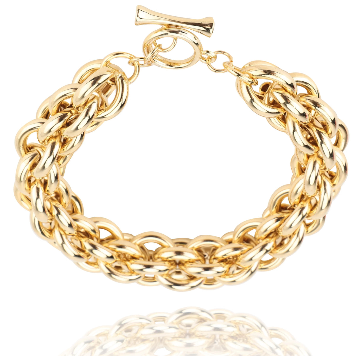 Chunky Link Bracelet 18K Gold-plated X34511