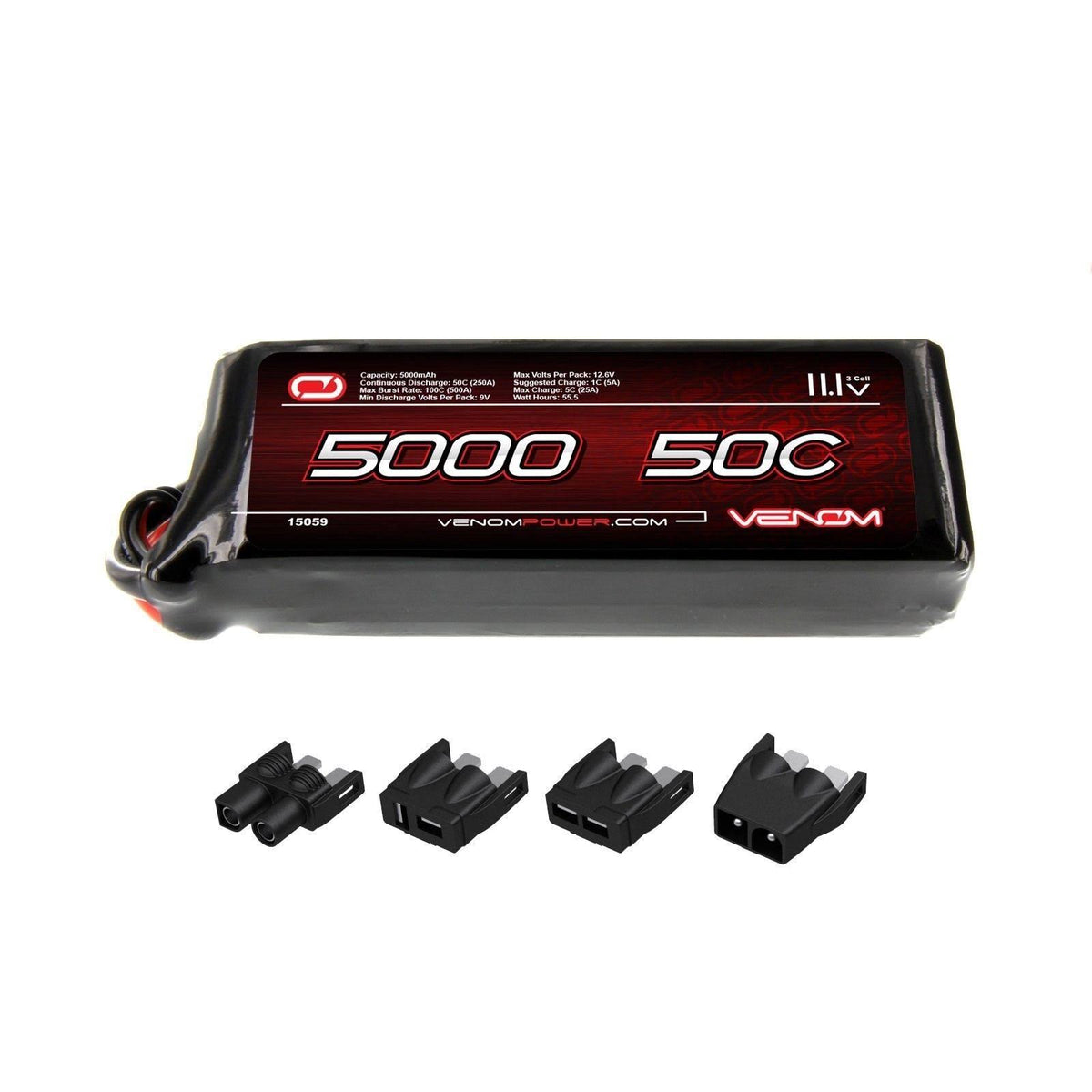11.1V 5000mAh 50C 3S LiPo Battery with Uni Plug J70456