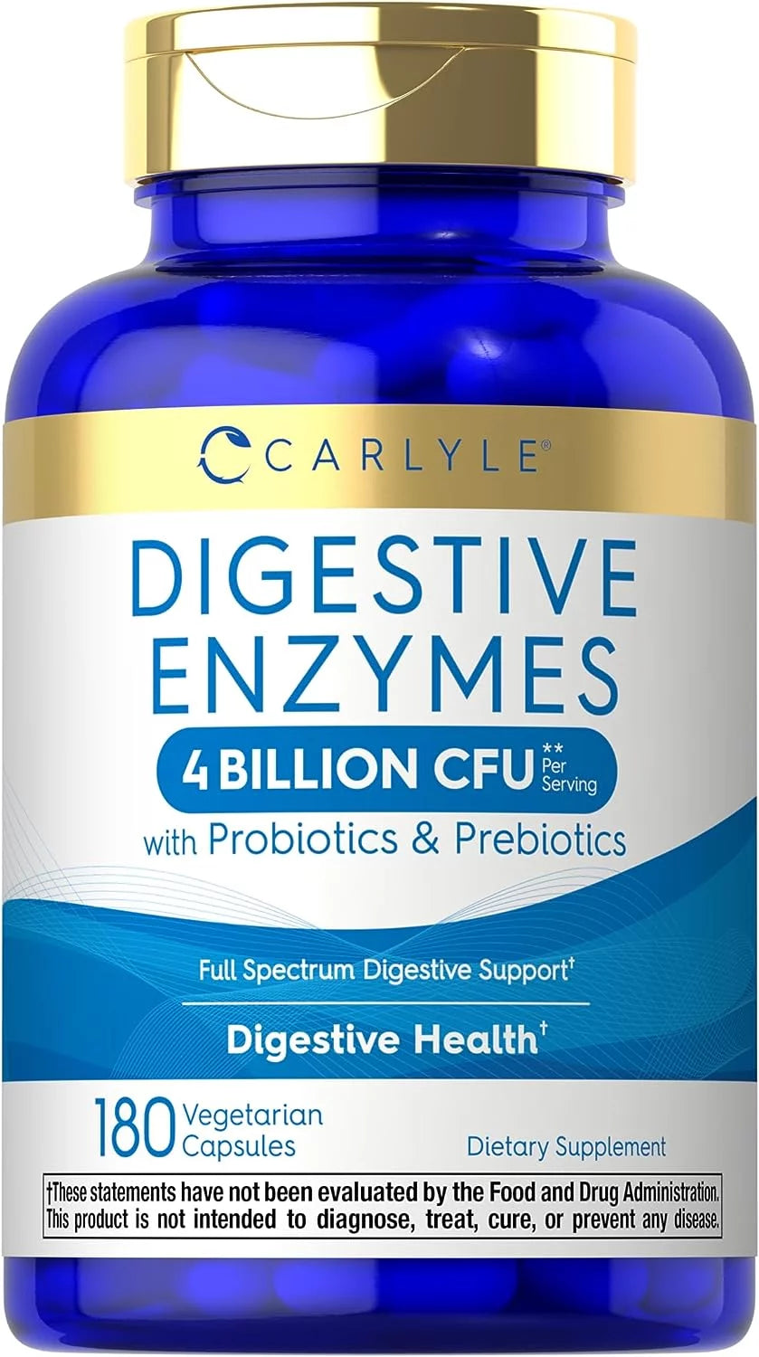 Digestive Enzymes with Probiotics and Prebiotics 180 Capsules Y135804