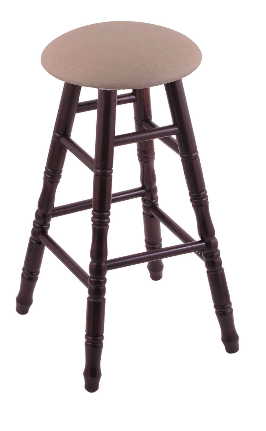 Maple Bar Stool in Dark Cherry Finish with Rein Thatch Seat P754662