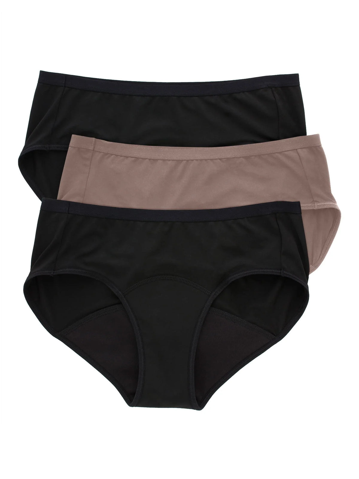 Women's Moderate Leak Protection Hipster, 3-Pack G6204