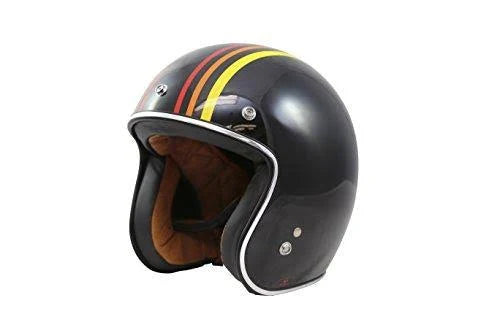 Gloss Black 3/4 Open Face Helmet XL X363