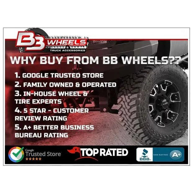 Black 16x8 Wheel V8145