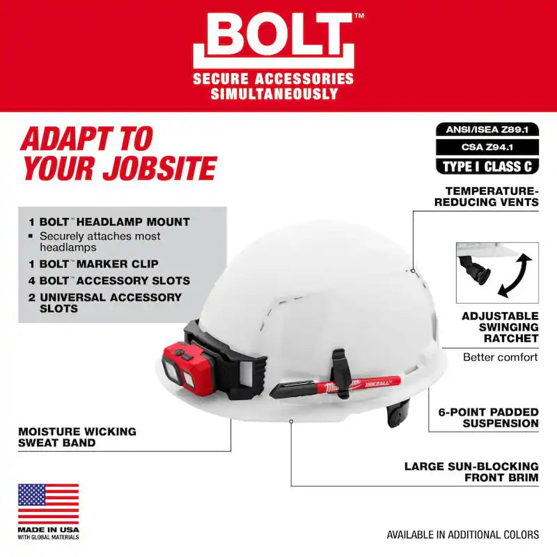 Black Type 1 Class C Vented Hard Hat 5-Pack Y70303