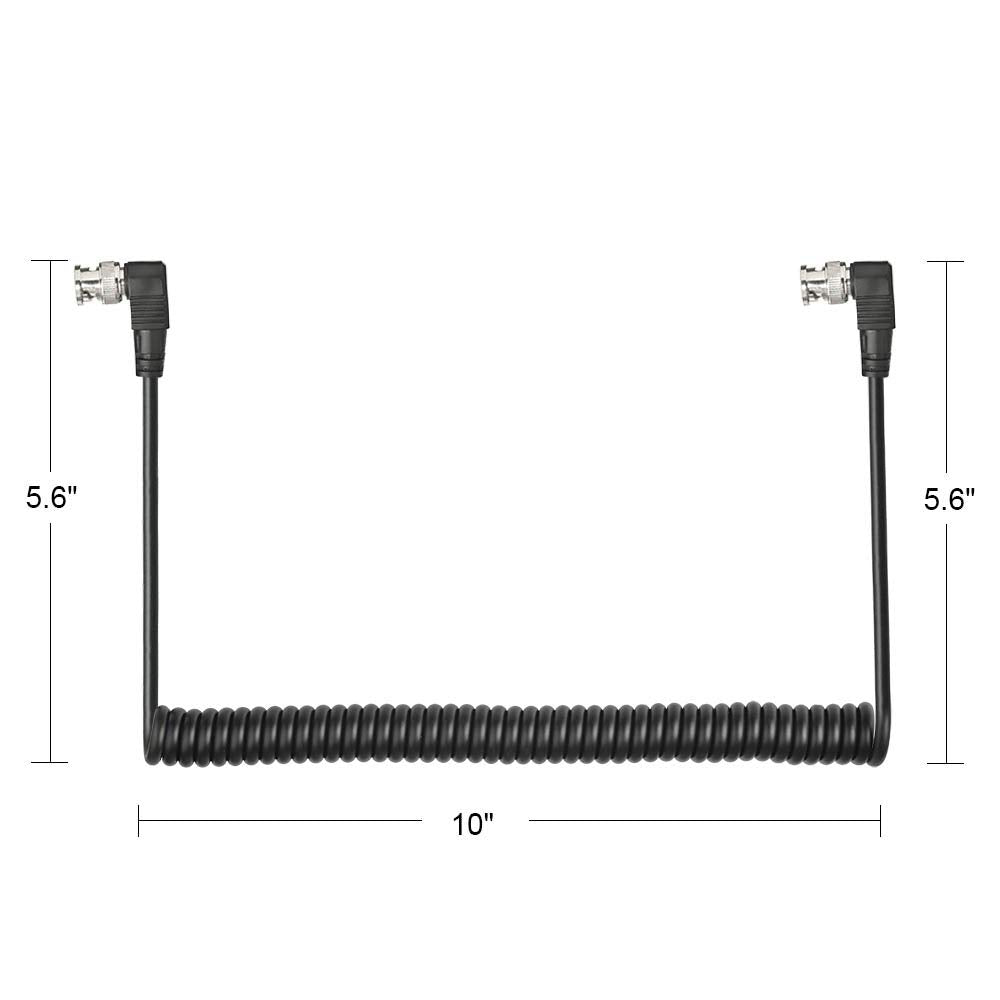 BNC to BNC Coaxial Cable 3ft 75Ω Black Pack of 2 O6570