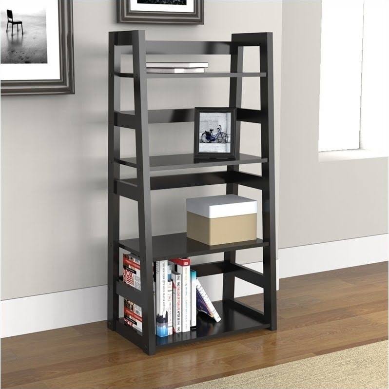 Black Wood Bookcase M257