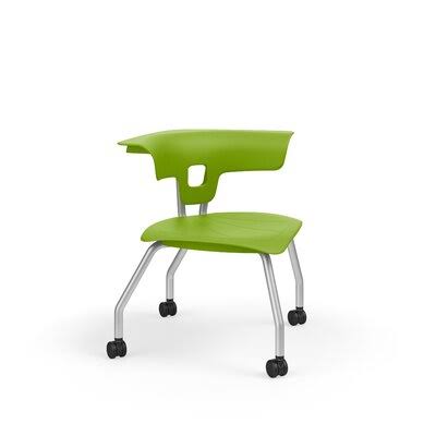 Classroom Chair with Casters, Zesty Lime, 18x22 L5114
