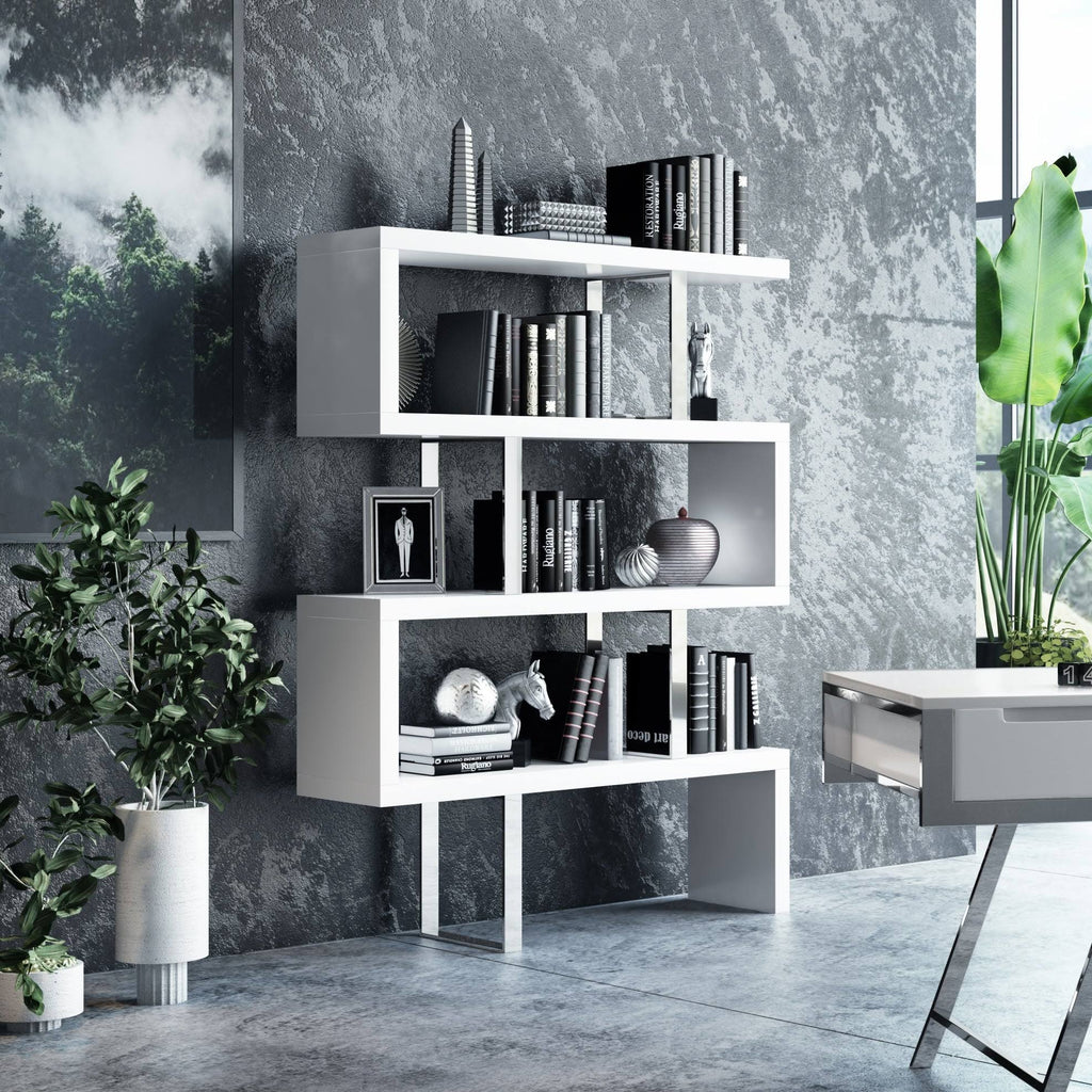 White High Gloss Bookcase I74569