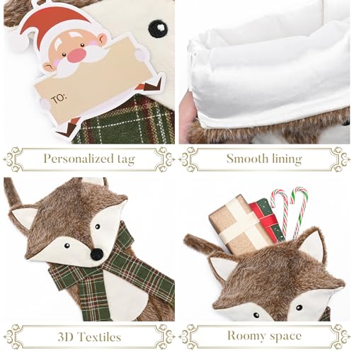 21 Inch Fabric Christmas Stockings U587593