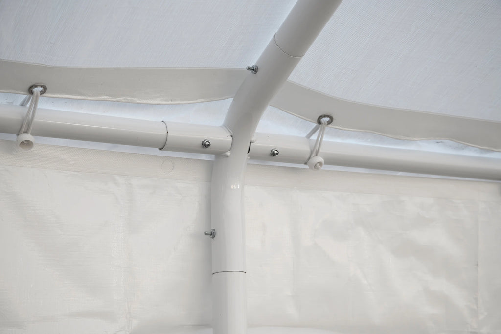 12' x 30' White Canopy Enclosure Kit J2482