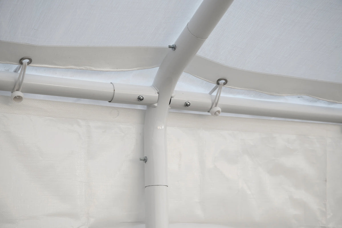 12' x 30' White Canopy Enclosure Kit J2482