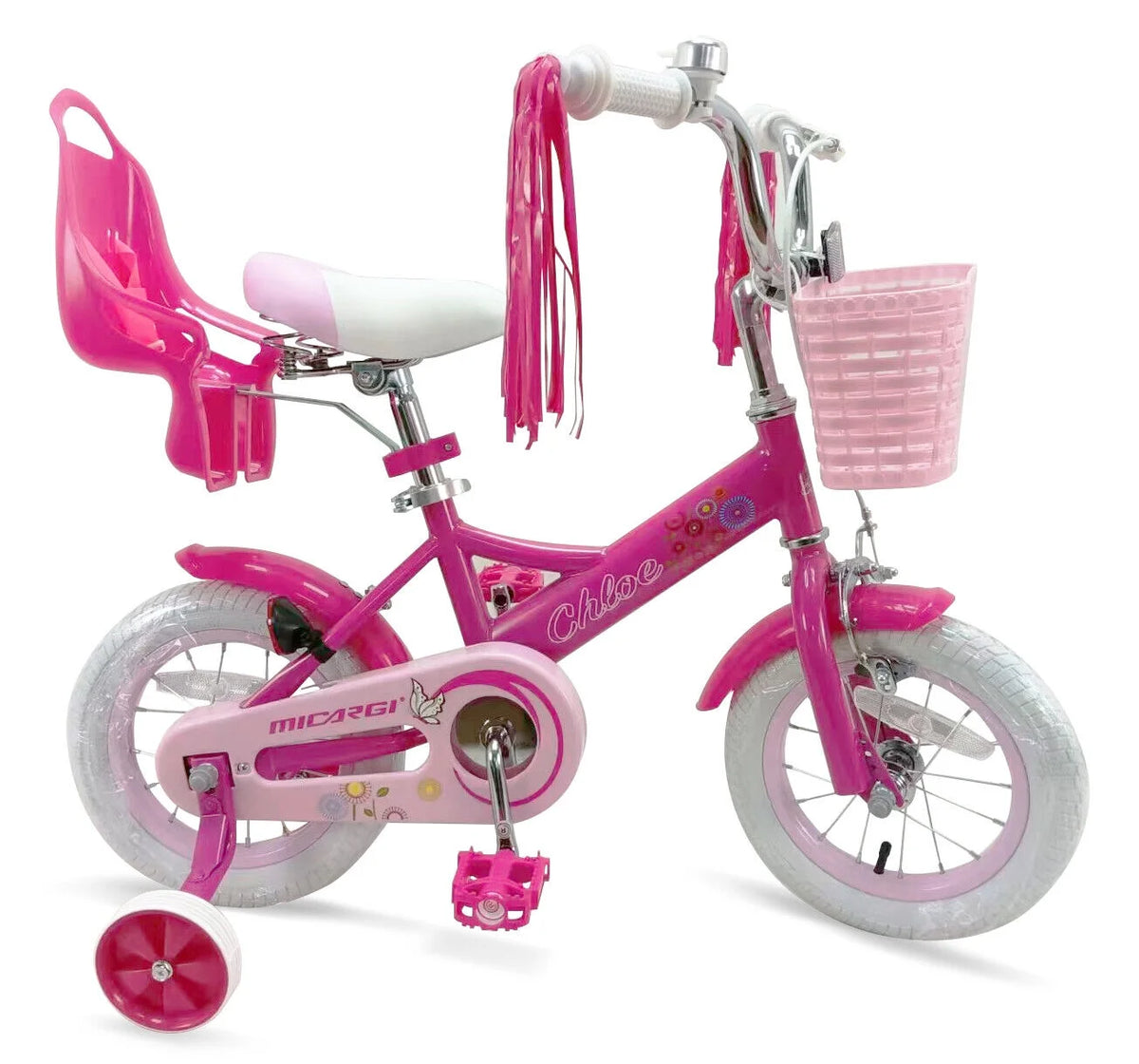 12 inch Kids Bike with Basket and Training Wheels M675