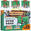 Weatherproof Insulated Outdoor Cat House with Heated Pad and Cooling Pad R975