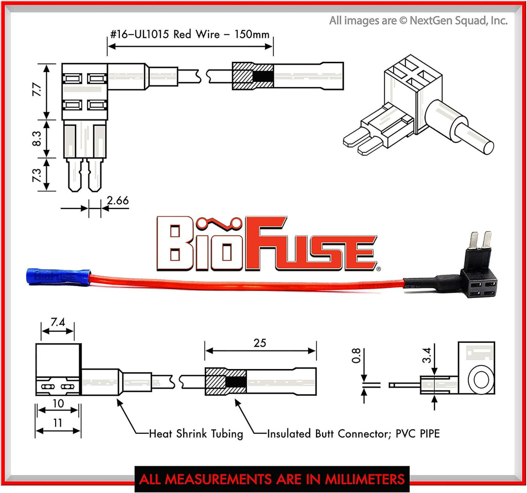 12V Micro2 50 Piece Add-a-Circuit Car Fuse Tap and Holders Pack U492127