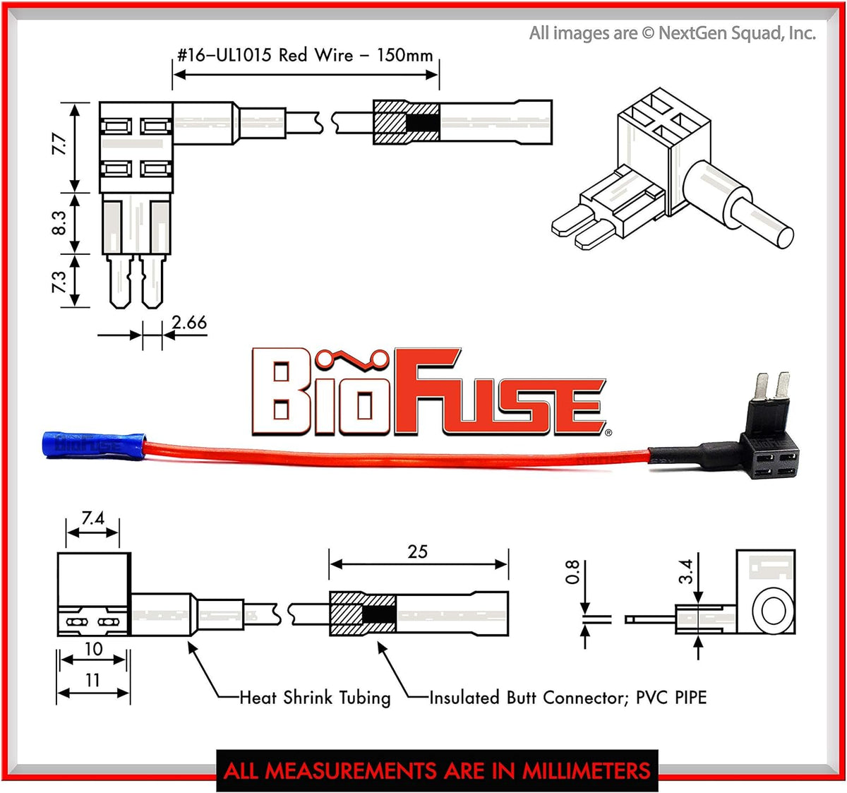 12V Micro2 50 Piece Add-a-Circuit Car Fuse Tap and Holders Pack U492127