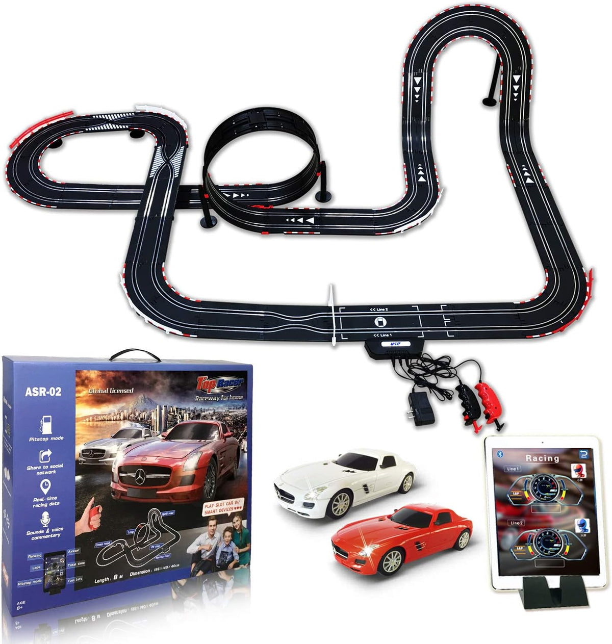 Slot car Set 1:43 Scale J8626