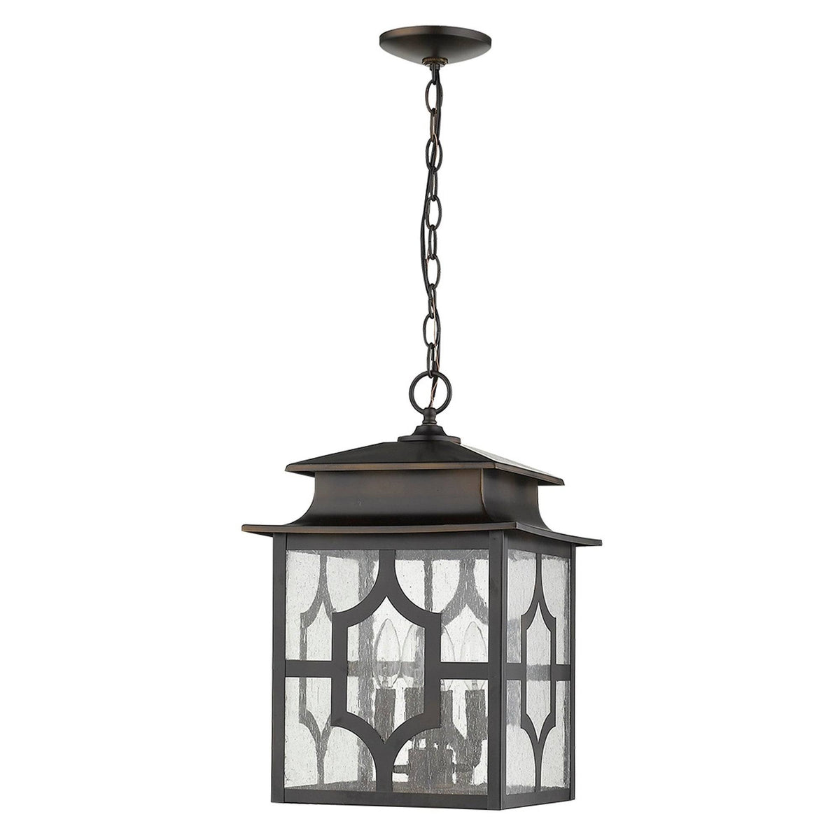4-Light Oil-Rubbed Bronze Hanging Lantern Y917069