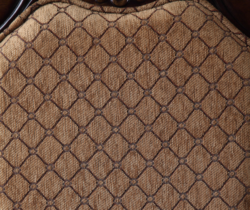 Arm Chair Set-2 Espresso Fabric J135