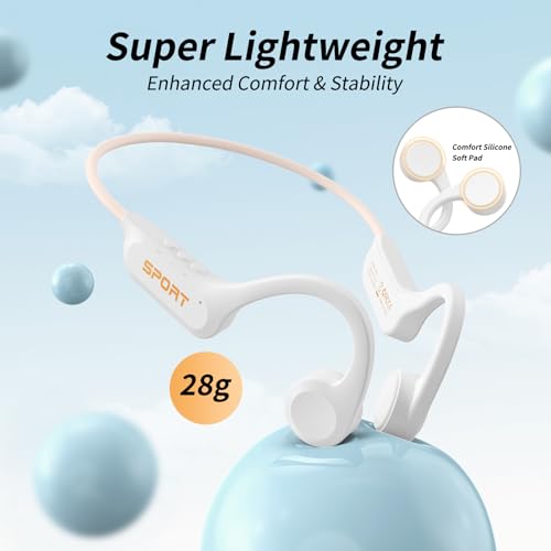 Bone Conduction Open Ear Headphones with Mic IPX6 Waterproof H5966