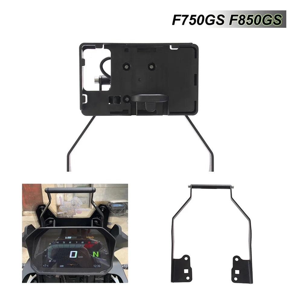 Motorcycle Navigation Bracket Mobile Phone Holder Charging Bracket R904