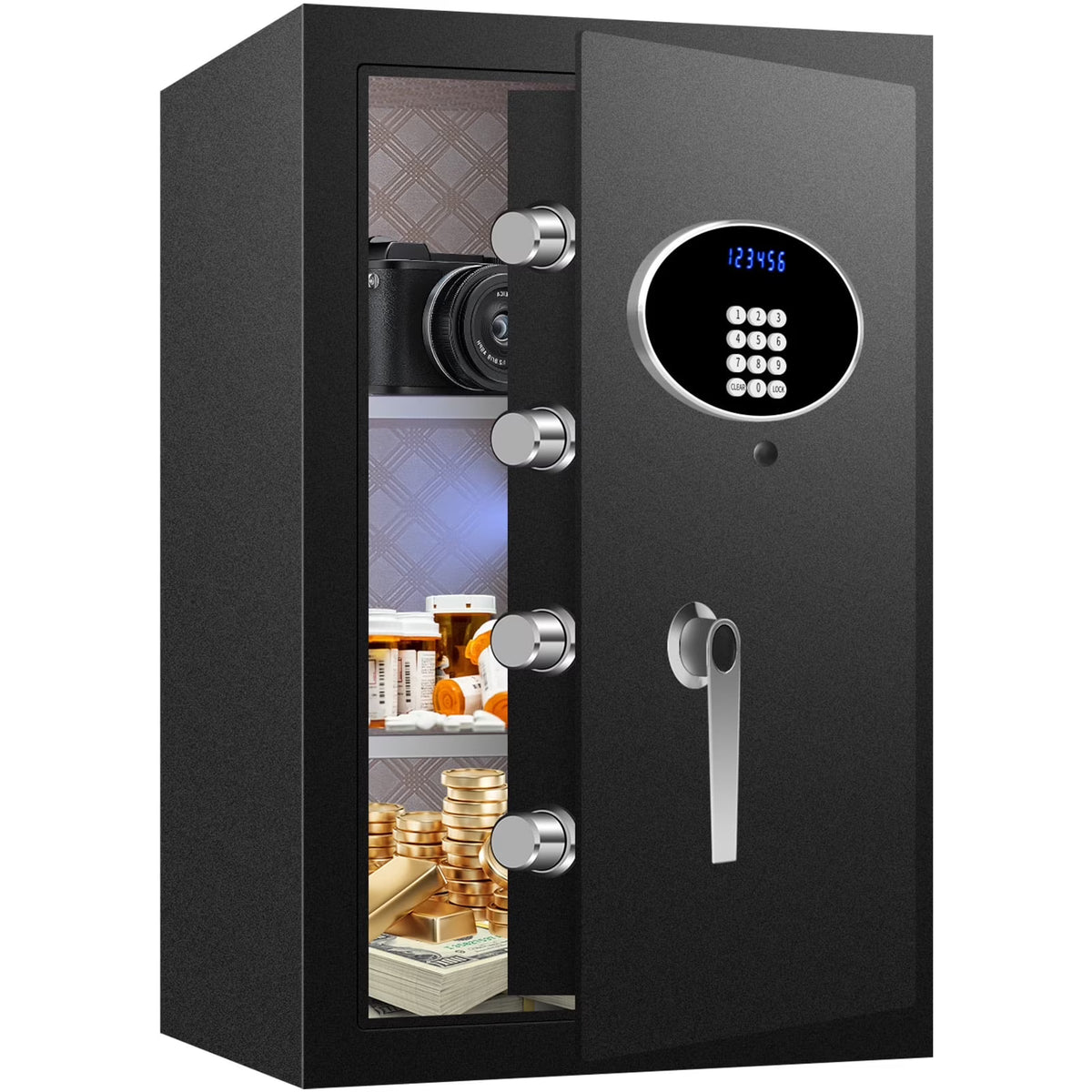 Fireproof Security Safe Box with Keys & Pass Code X251588