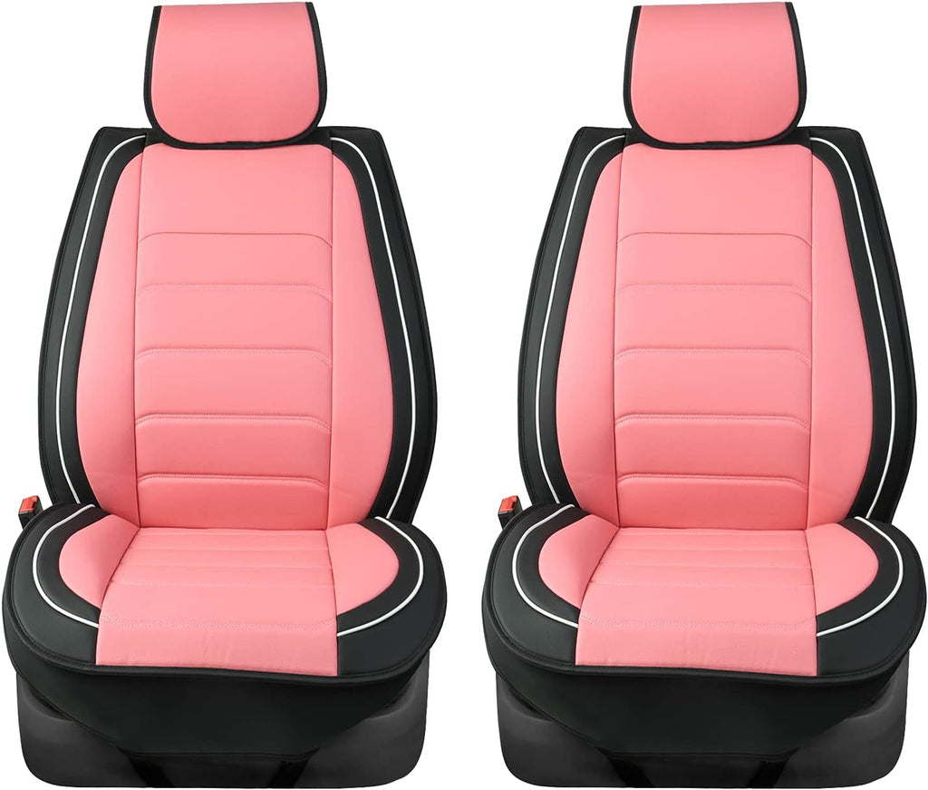 Black Leather Car Seat Covers Y6669