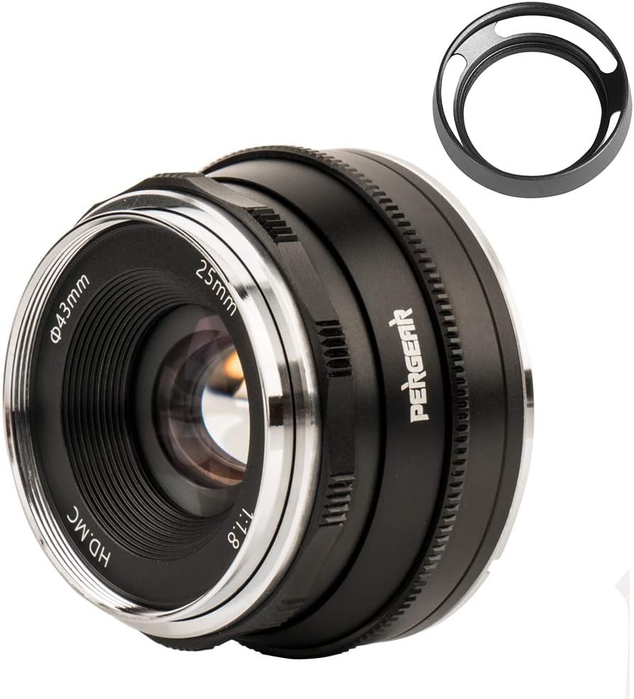 25mm F1.8 Manual Focus Fixed Lens for Fujifilm Cameras Black L24714