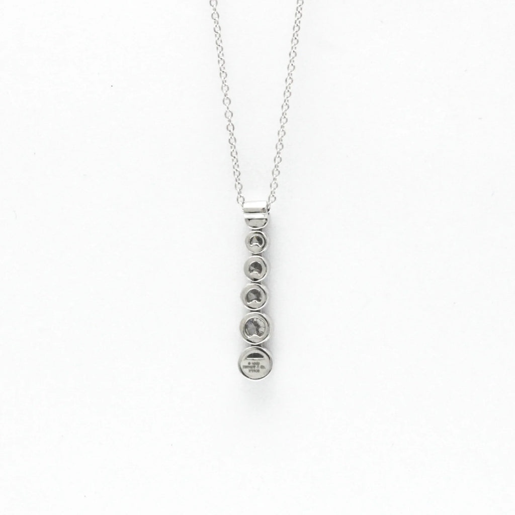 Platinum Diamond Drop Necklace J745831