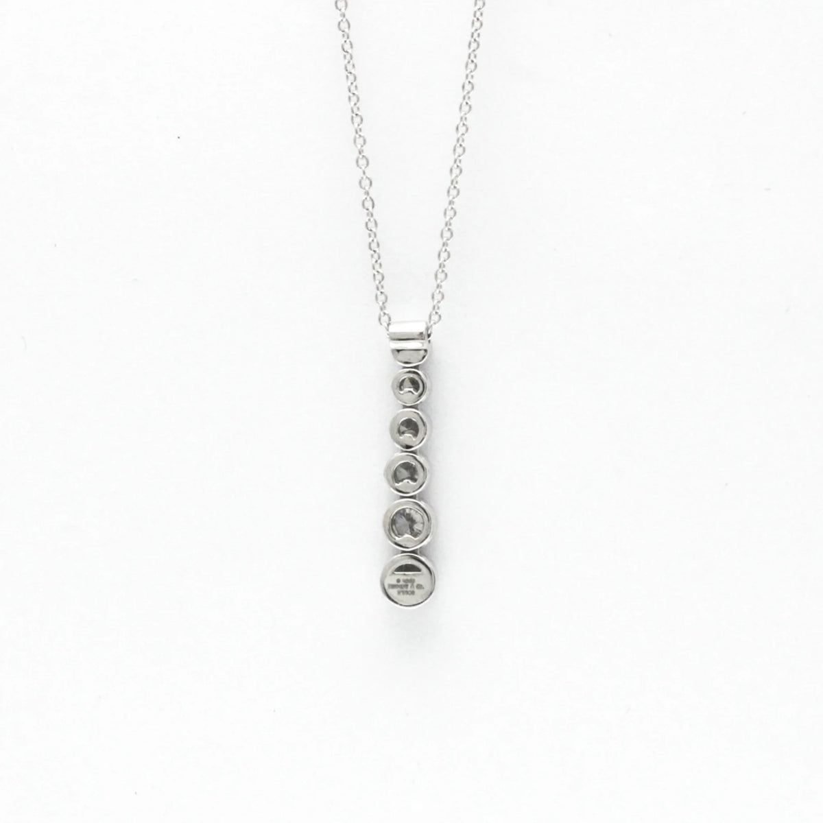 Platinum Diamond Drop Necklace J745831