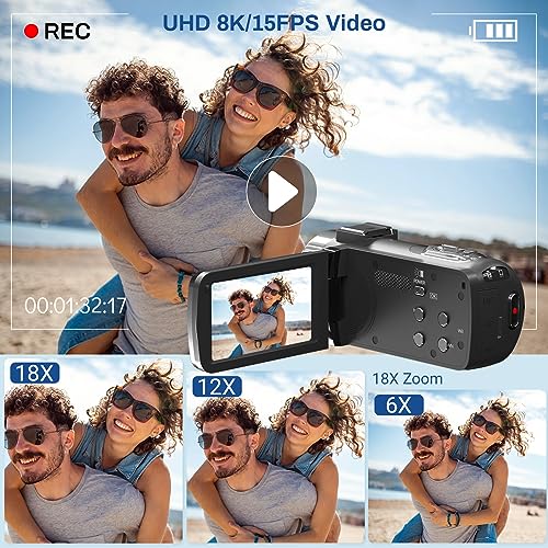 48MP 18X Digital Zoom Camcorder with IR Night Vision L93140