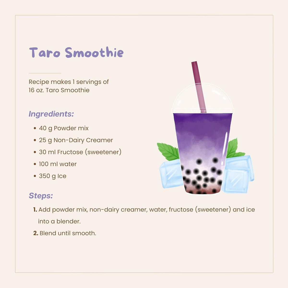 Taro Bubble Tea Powder Mix Y786692
