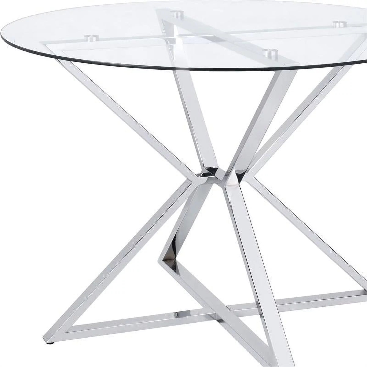 Round Glass Top Dining Table C7220