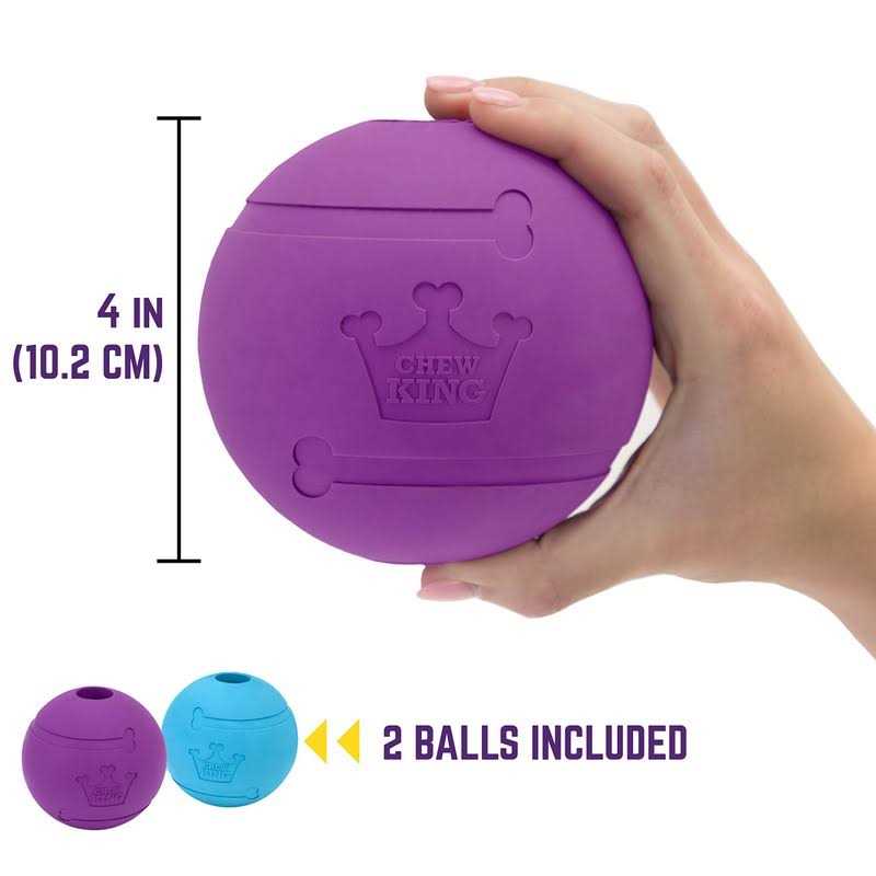 Extremely Durable Natural Rubber Dog Fetch Balls 4 inch Q276039