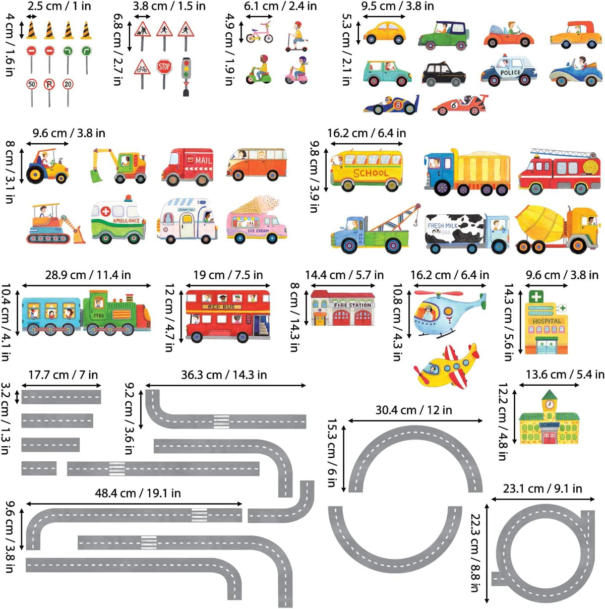 Kids Wall Stickers Peel and Stick Removable Wall Decals C764