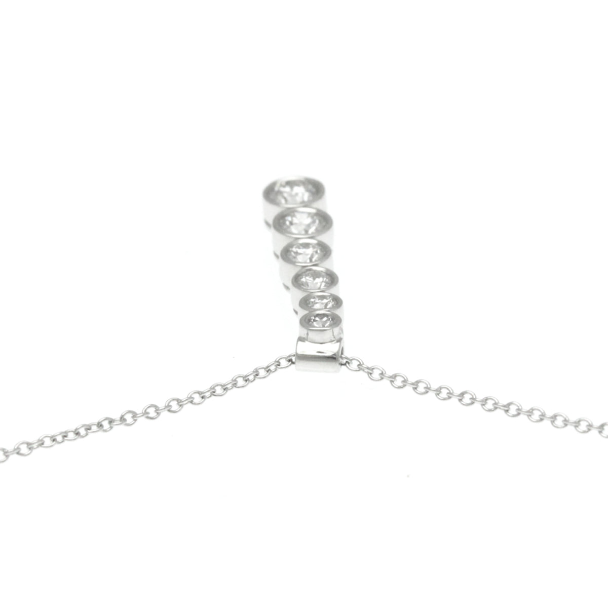 Platinum Diamond Drop Necklace J745831