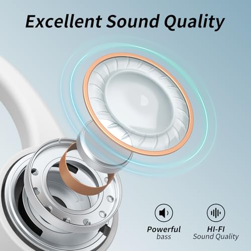 Bone Conduction Open Ear Headphones with Mic IPX6 Waterproof H5966