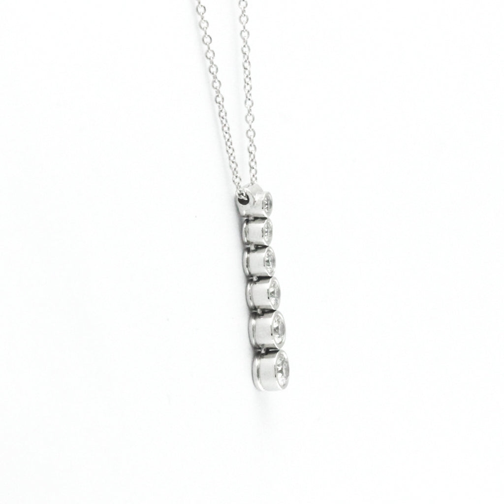 Platinum Diamond Drop Necklace J745831
