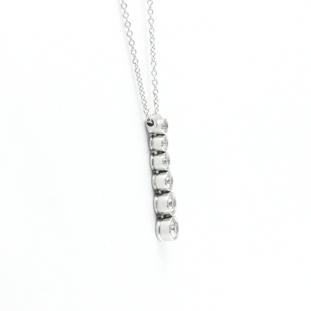 Platinum Diamond Drop Necklace J745831