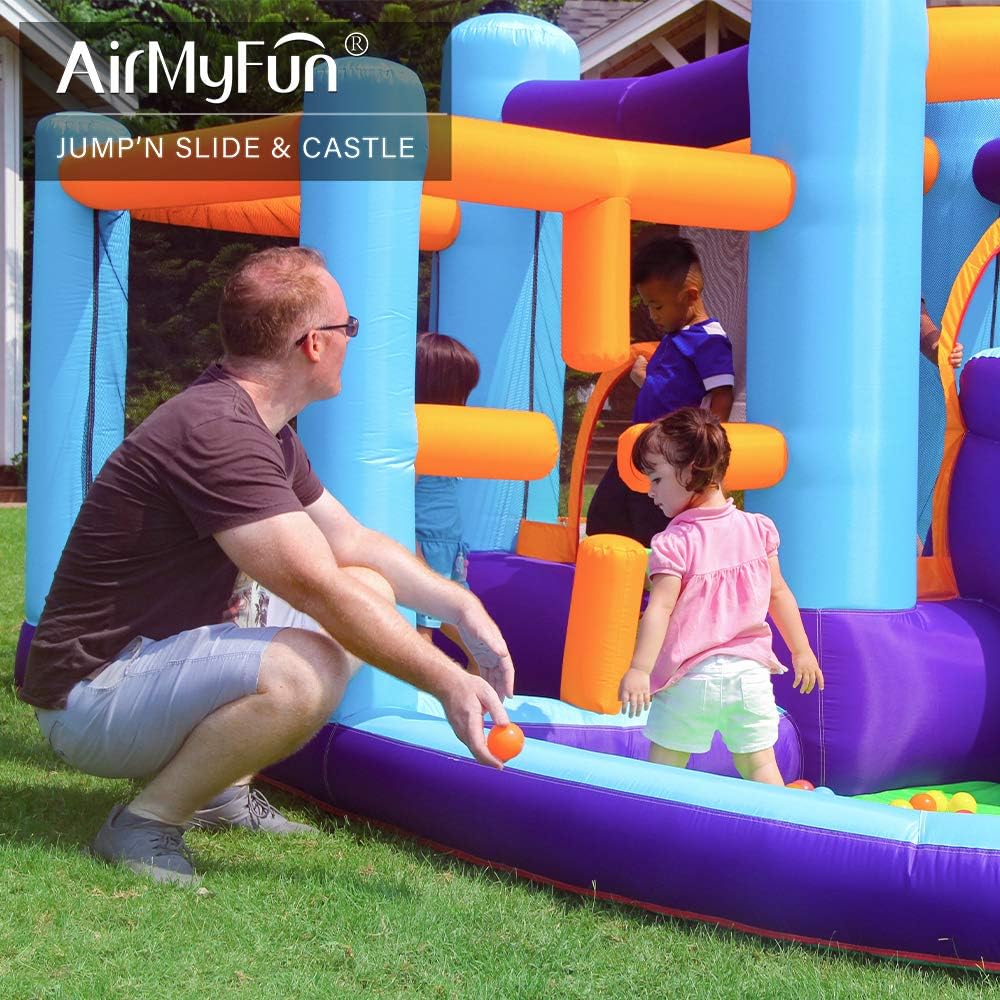 Bounce House Inflatable with Slide and Air Blower B699