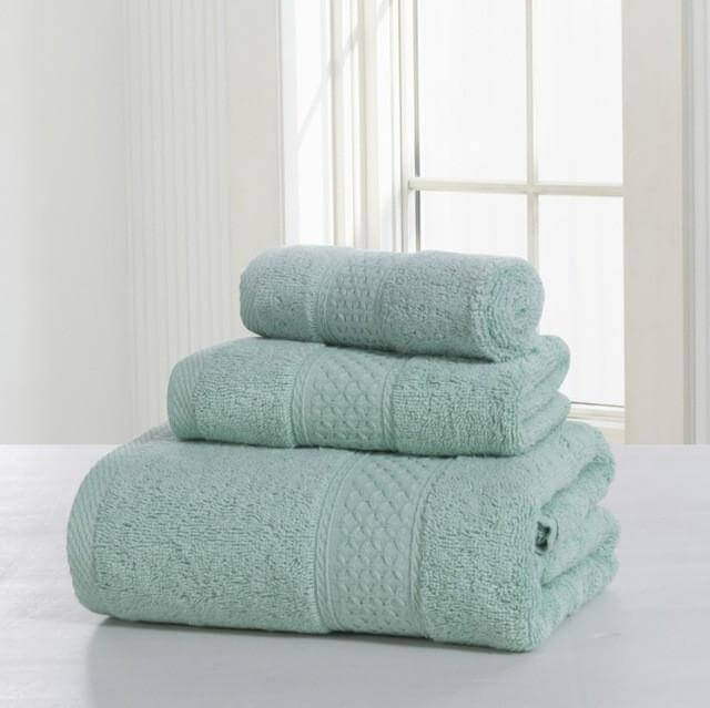 3-Piece 100% Cotton Bath Towel Set L525833