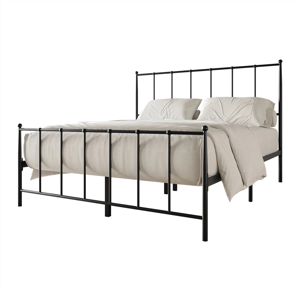 Twin Size White Metal Platform Bed W923694