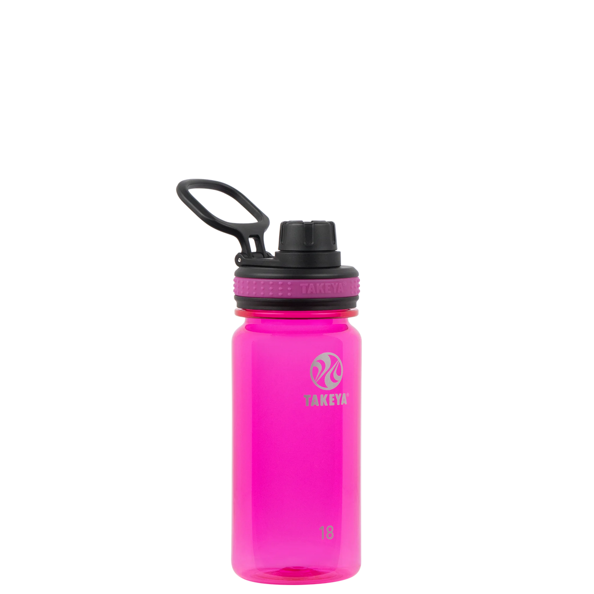 18oz Tritan Straw Bottle 3pk Black Fuchsia Royal Q346