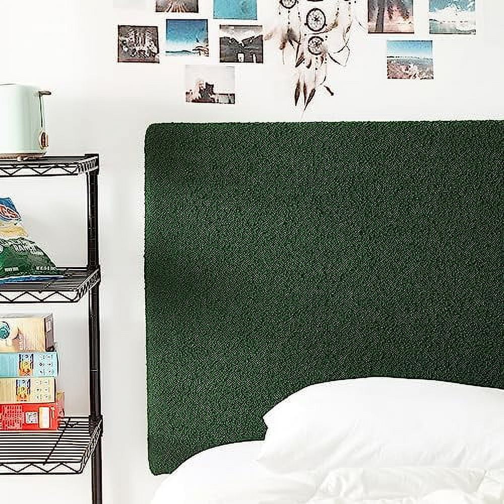 Boucle Dark Green Headboard With Legs L186