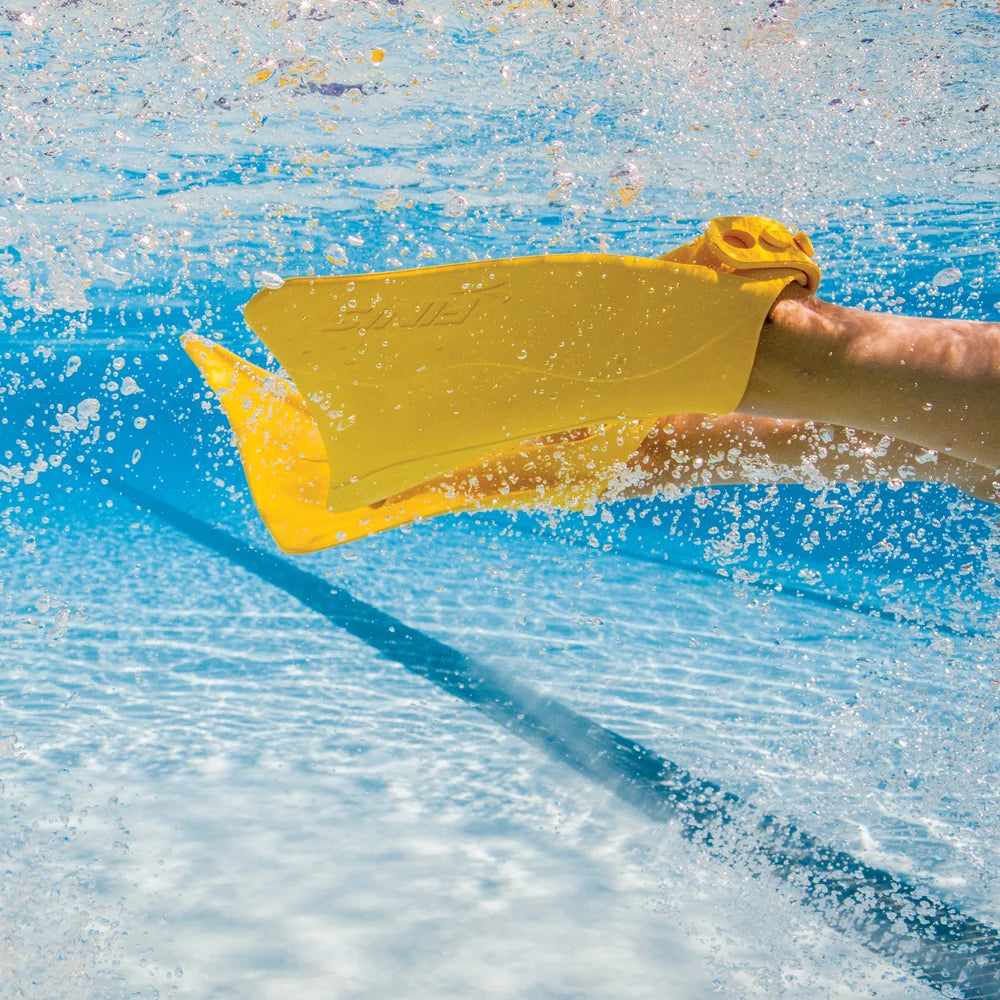 Yellow Rubber Kids Swim Fins A4854
