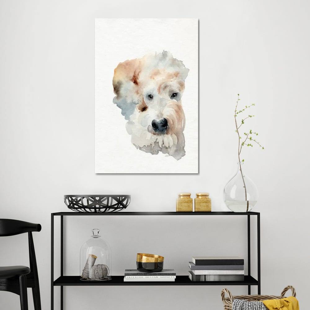 Scruffy Puppy I Print on Canvas Art A245323