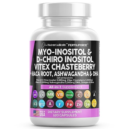 Myo-Inositol and Ashwagandha 120 Capsules Fertility Support Supplement B66419