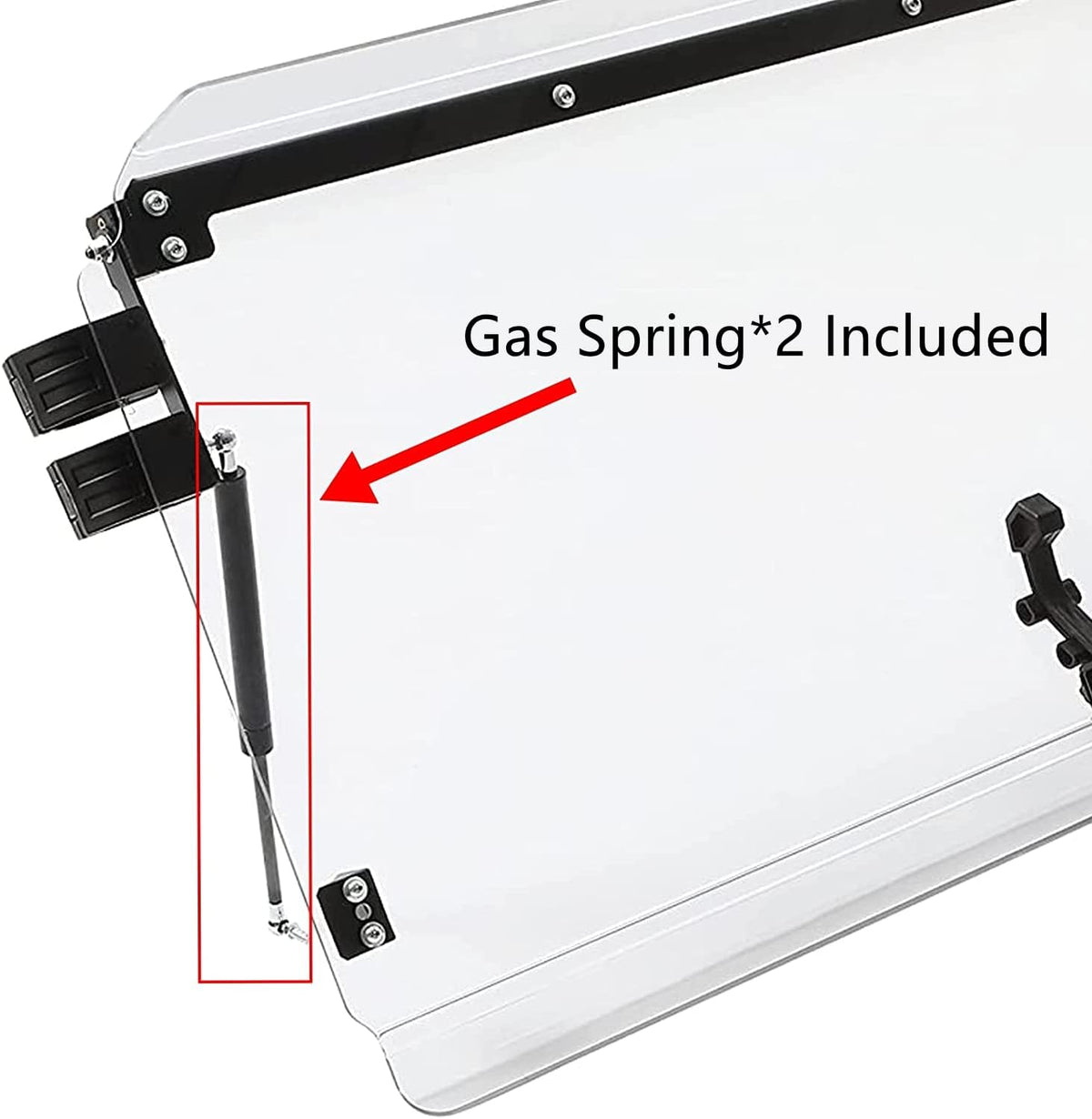 Clear Folding Windshield with Gas Spring R940499