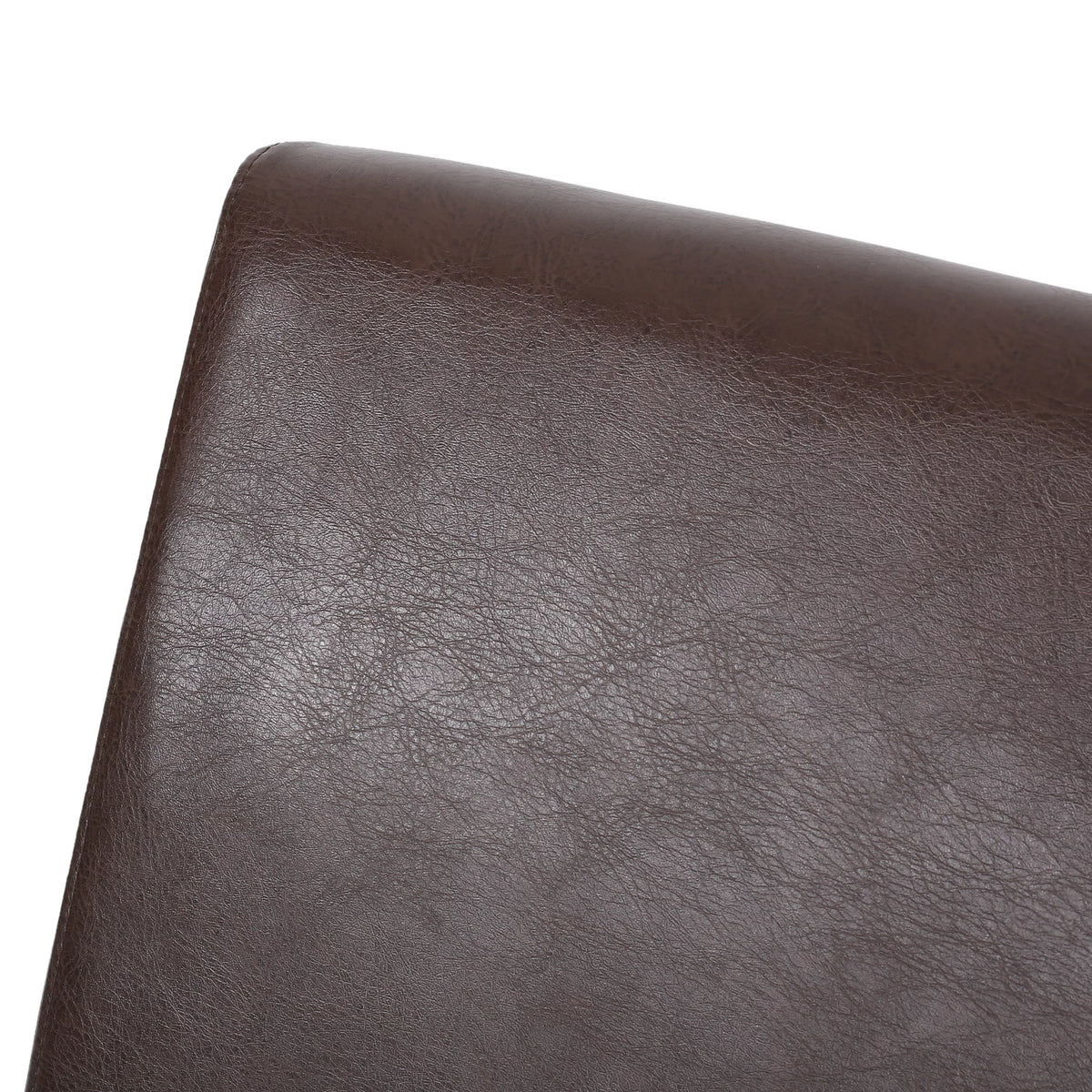Faux Leather Dining Chairs Set of 6 Dark Brown N205